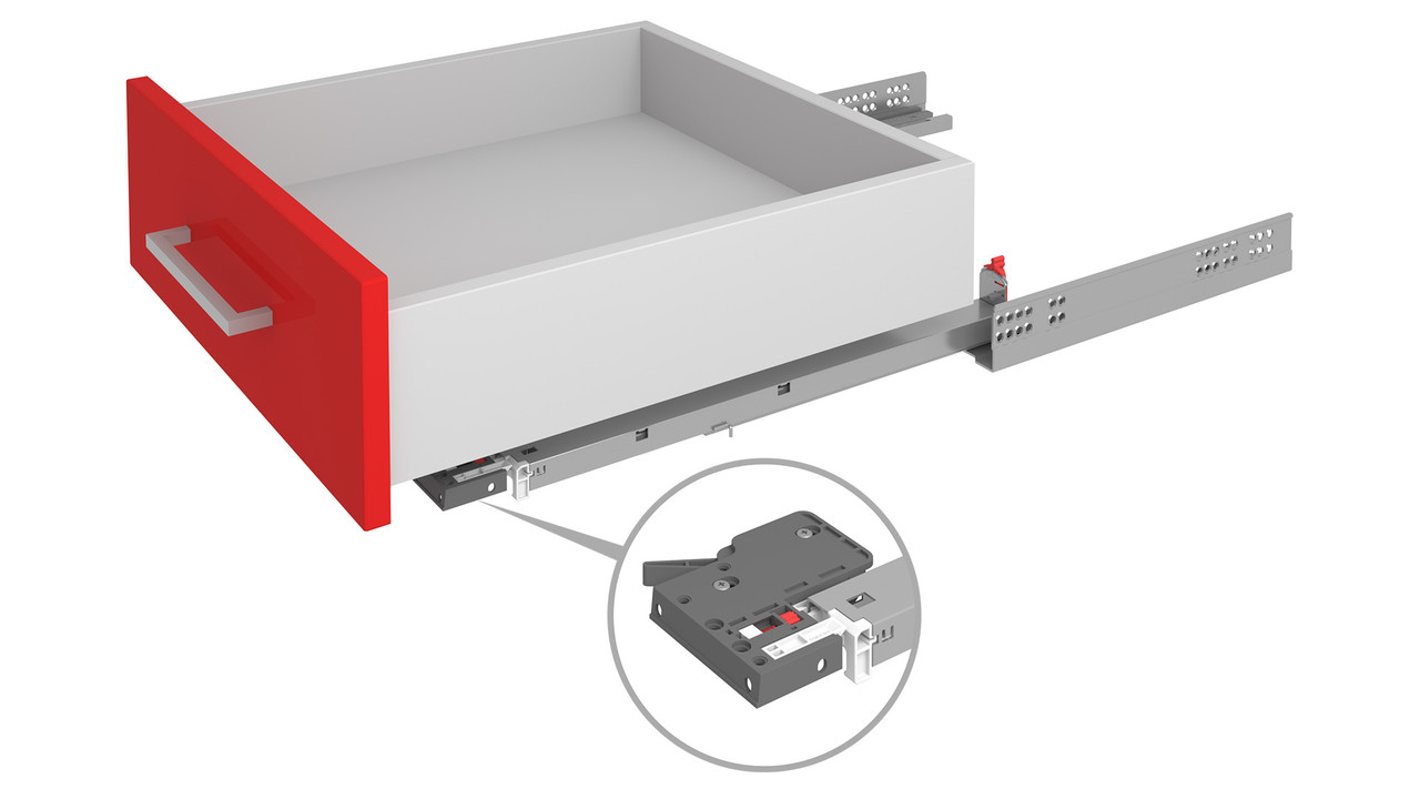 Направляющие скрытого монтажа В-Slide DB9991Zn 500
