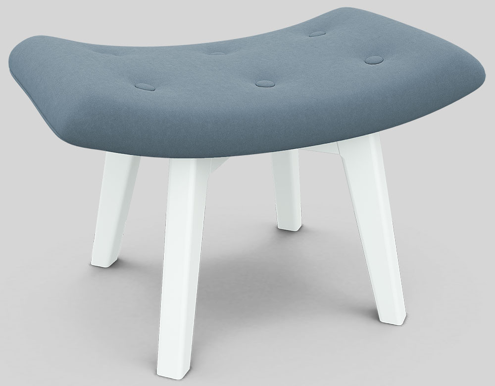 Банкетка КОМФОРТ 7 (Микровелюр Catania Dusty Blue) Элегия