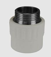 Ниппель ПП нар. 25х3/4" Valfex серый