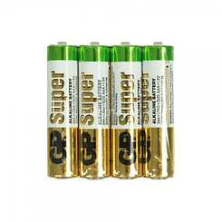 Батарейка GP Super LR03/24AU ААА, 1,5V, 4шт в плёнке