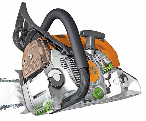 Бензопила Stihl MS 250 (2300 Вт, 3.1 л.с., шина 35 см) Оригинал - фото 3 - id-p237289764