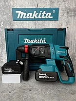 Перфоратор аккумуляторный бесщеточный Makita (2 Дж, 2 АКБ 4 Ач, кейс) Аналог, фото 3