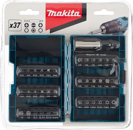 Набор бит Makita 37 шт. с магнтным держателем B-28606, фото 2
