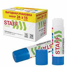 Клей-карандаш STAFF "EVERYDAY", 15 г, 221132