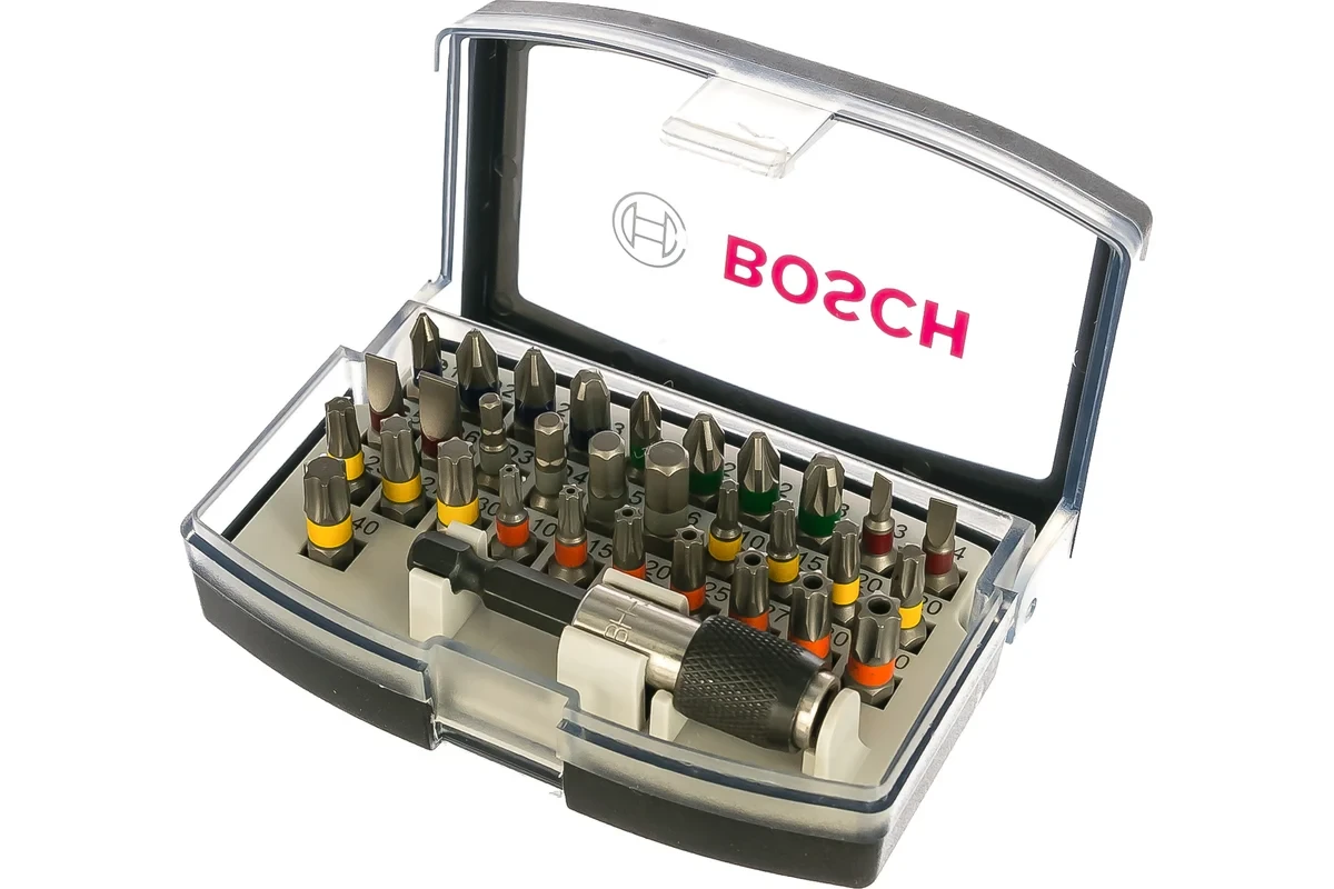 Набор бит Bosch Extra Hard 32 шт. с магнтным держателем 2607017319