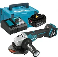Угловая шлифмашина аккумуляторная бесщеточная Makita DGA504RT (1 АКБ 5 А/ч, кейс MakPac)