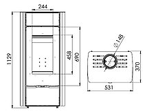 Печь-Камин Мета-Бел Нарочь В, фото 2