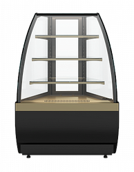 Кондитерская витрина Carboma Flandria 2 K70 VV-3 STANDARD (версия 2.0) Угловая 45 градусов