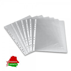 Файлы с перфорацией Ротир, А4, 60мкм, глянцевые, 100шт/уп