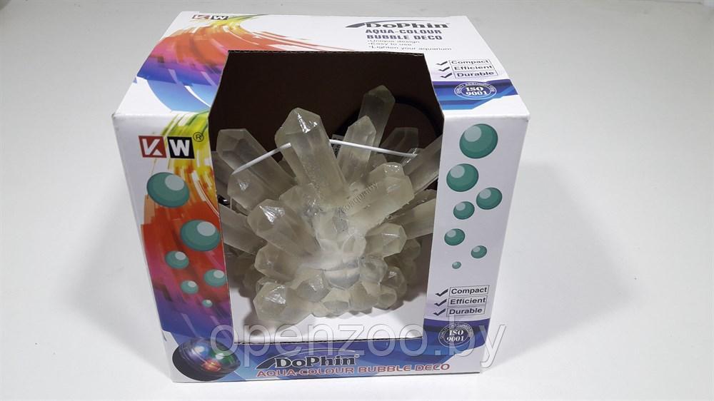 Кристалл с LED подсв.(4 цвета) U-817  в блистере,распылитель,шланг. 14х14х9.5 см.