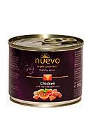 Kонсерва NUEVO для котят с курицей, рисом и лососевым жиром, 200 г.