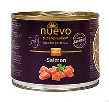 Kонсерва NUEVO для кошек с лососем, 200 г.