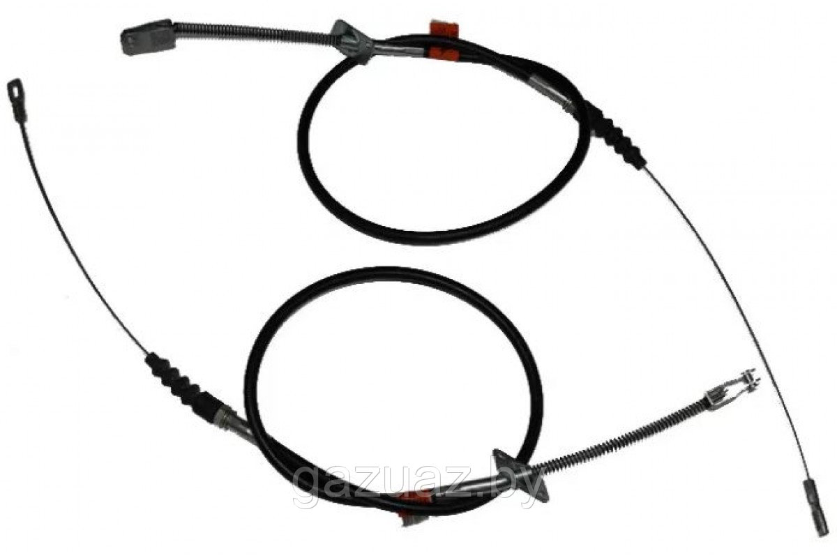 Трос ручного тормоза в сб. Волга 3110-50-3508800 (к-т 2 шт.) *G-PART* новый салон с 2007 г.