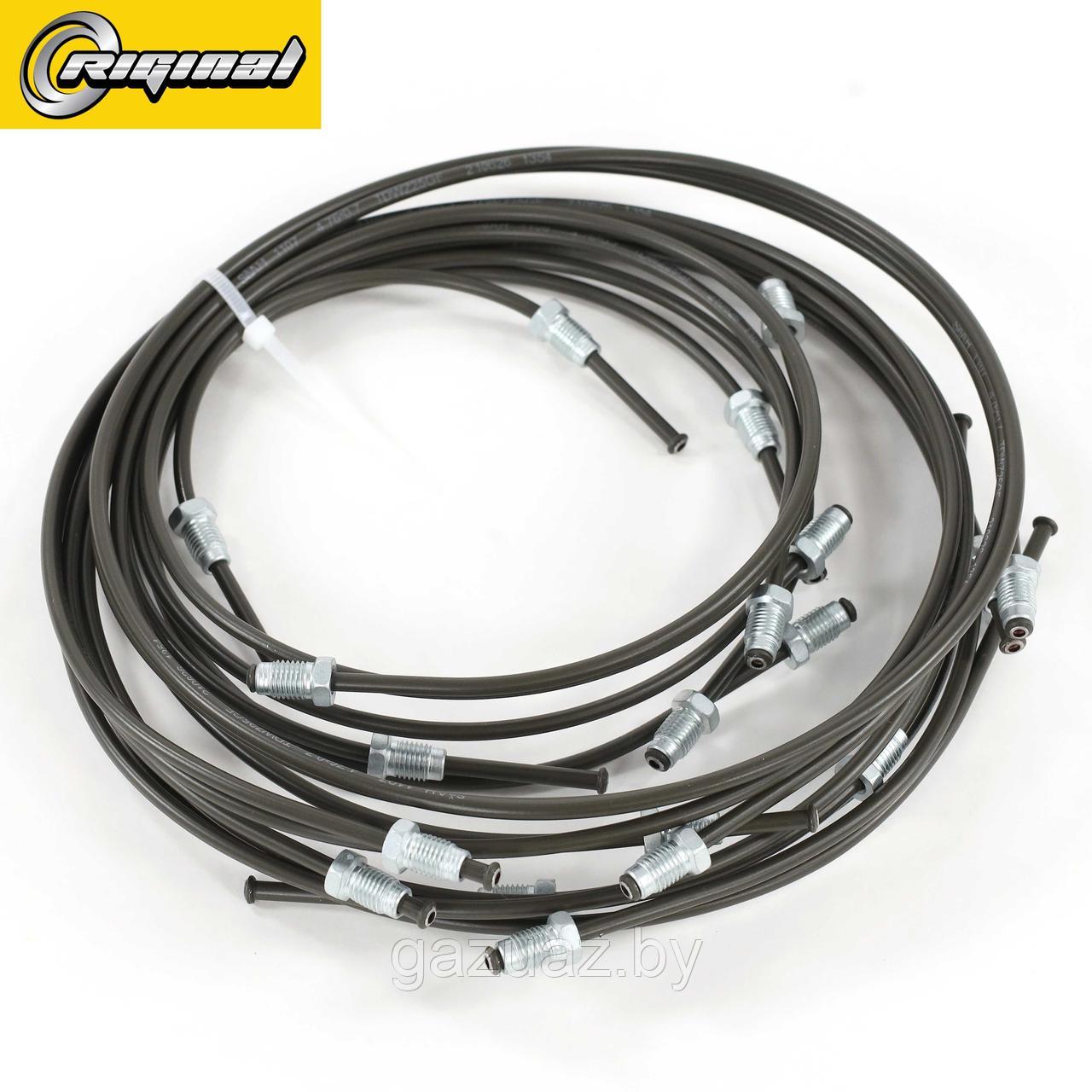 Трубопровод тормозной к-т 452(3741)-3506000 (омедненный) с полим. покрытием 11 шт. *Riginal* 250071