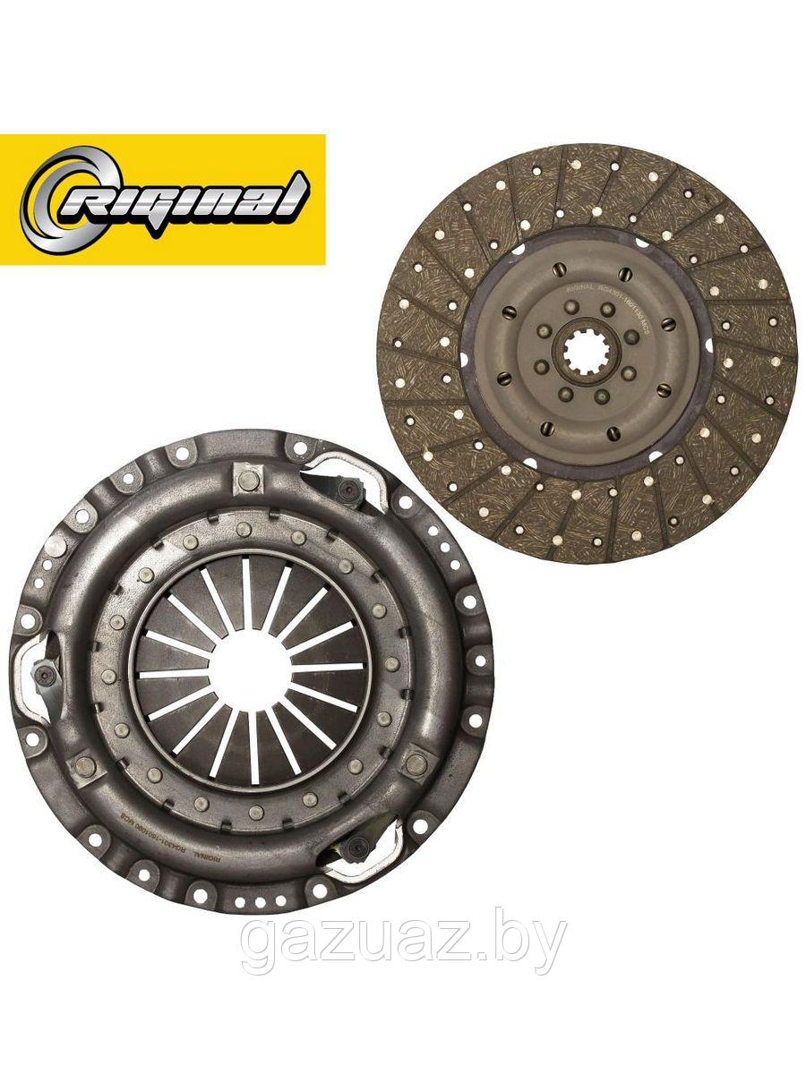 Пакет сцепления (диск+корзина+муфта) ГАЗ 3308, 09, 33104 дв. 245.7 *RIGINAL* 261089 (лепесток)