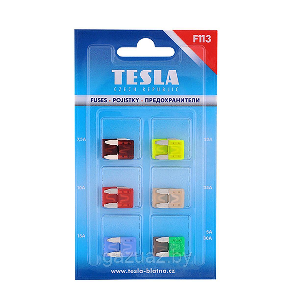 Предохранители плоские (к-т  12 шт.) *Tesla* F-113 MINI н/образца