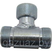 Штуцер соединительный РВД (тройник) S27 (М22х1.5) *ключ 27*