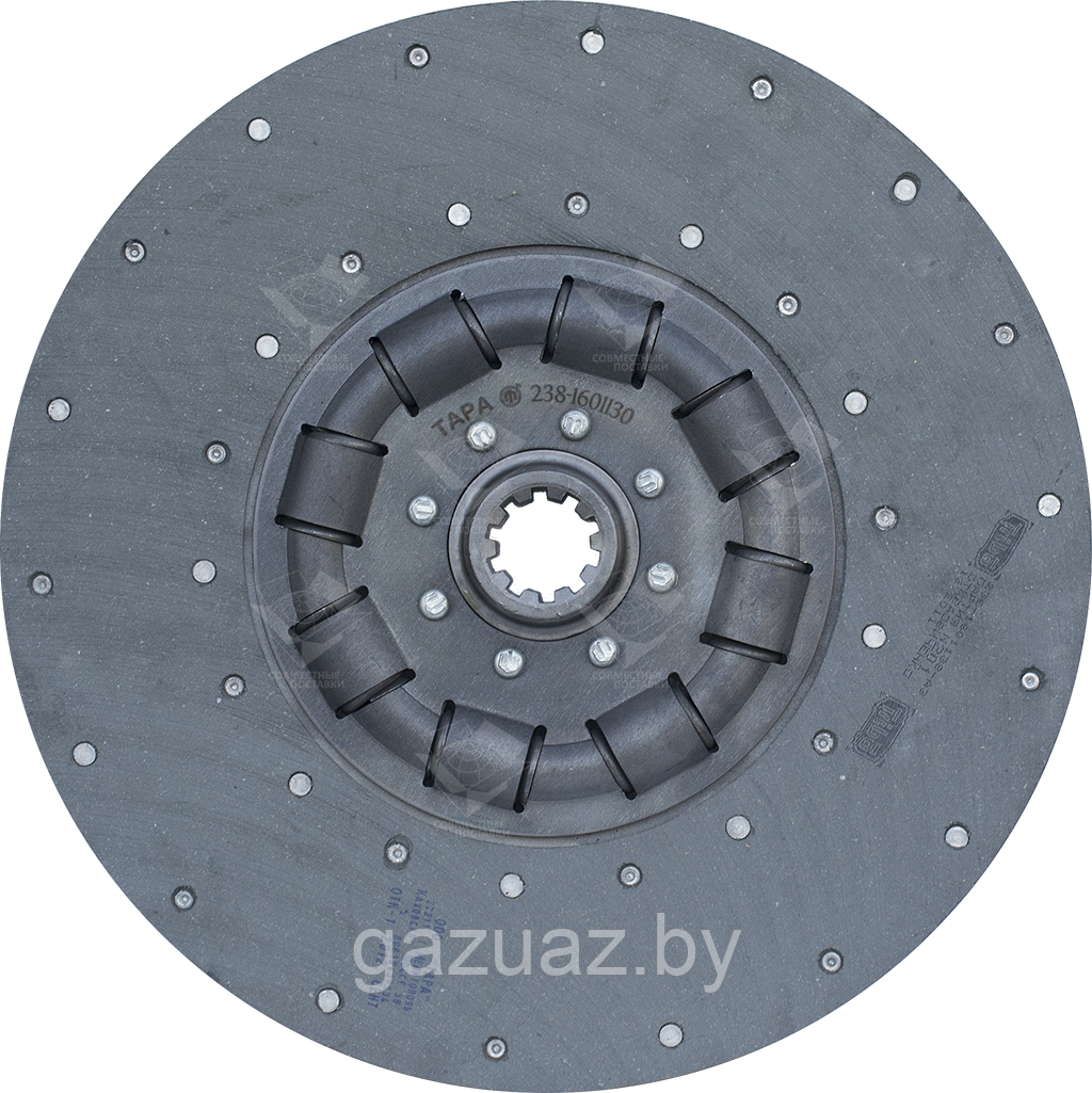 Диск сцепления ведомый МАЗ 238-1601130 (универсальный) *ТАРА*