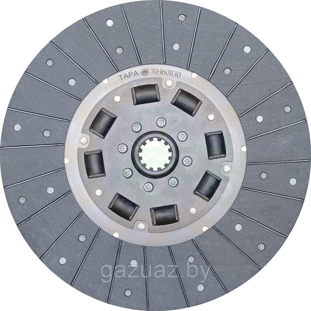 Диск сцепления ведомый МТЗ 70-1601130 (резиновый демпфер) *ТАРА*