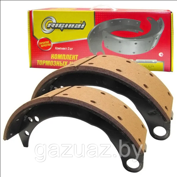 Колодка тормозная ГАЗ  53(3307)-3502090 (задняя) к-т 2 шт. *RIGINAL* 166501