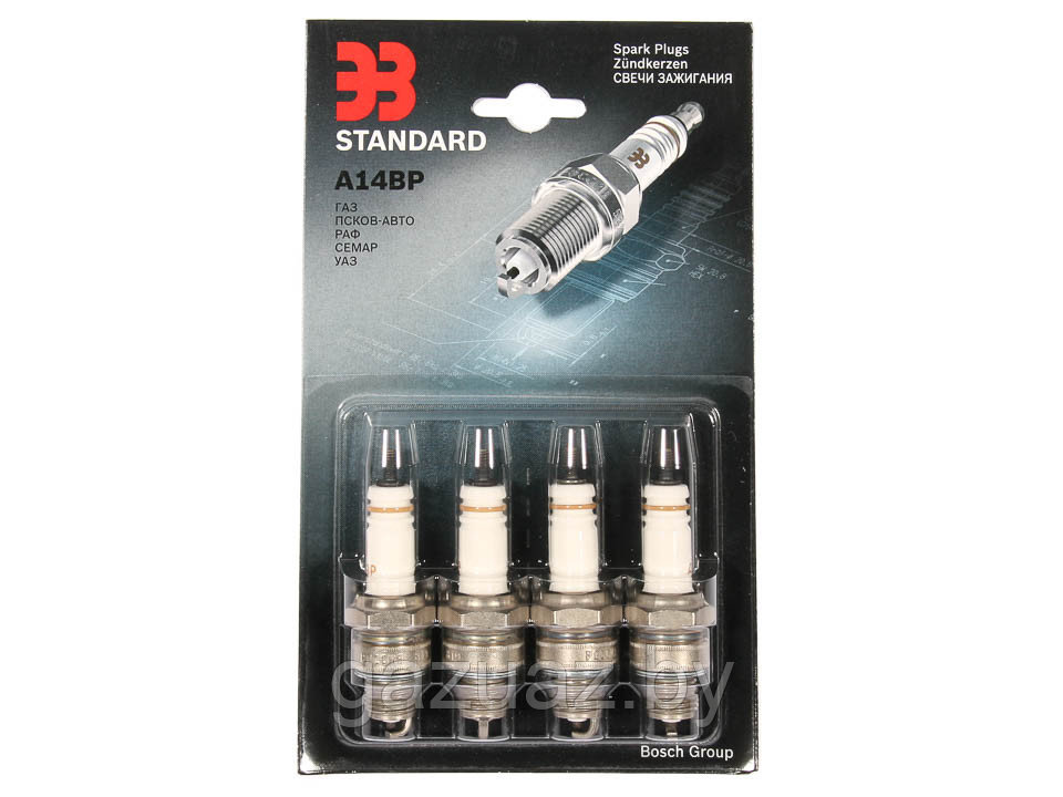 Свеча зажигания короткая юбка (к-т 4 шт.) А11 ЗАЗС (блистер)