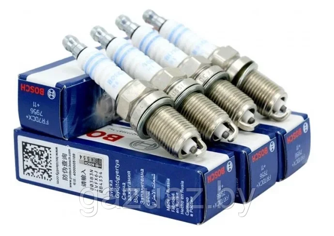 Свеча зажигания длинная юбка (к-т 4 шт.) Bosch YTTRIUM WR8DC+ (D=21мм.) 406 дв.