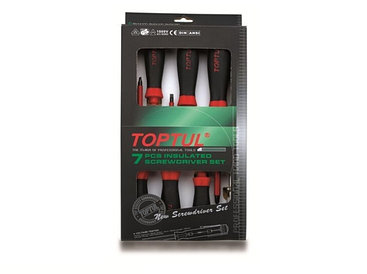 Набор отверток диэлектрических TOPTUL 7 предметов (GAAE0704)