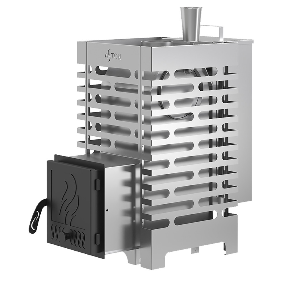 Стальная печь для бани ASTON 16 INOX "АКВА "