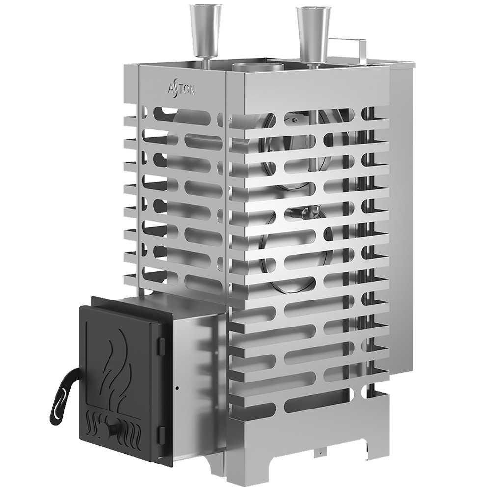 Стальная печь для бани ASTON 20 INOX "АКВА "