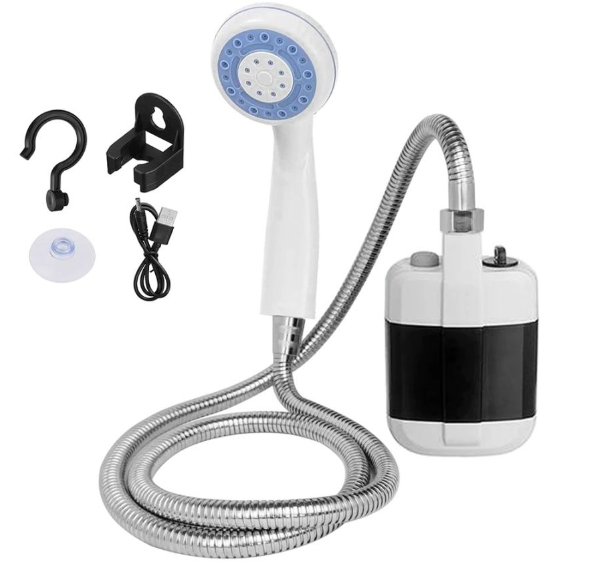 Походный переносной душ Portable Outdoor Shower с акуммулятором и зарядкой от USB