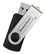 USB флэш-диск 4Gb U006 черный BreezyTech
