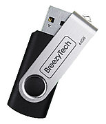USB флэш-диск 64Gb U006 черный BreezyTech