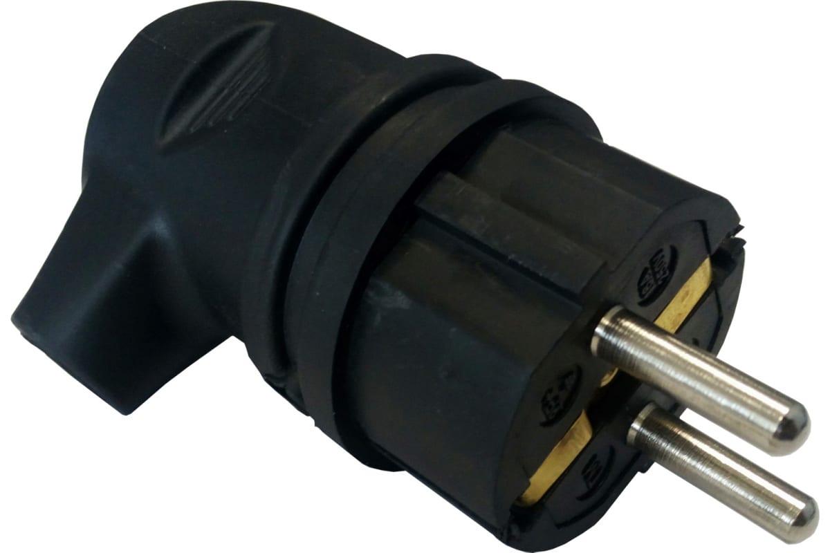 AY-KA,Вилка с/з угловая каучуковая, черный 55 112 00 , пр-во:Турция