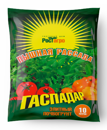 Серия "Гаспадар" Почвогрунт "Пышная рассада" 5л  РБ штриховой код 4814065002062