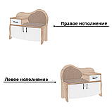 Тумба в прихожую ВА-012.6 правая (Дуб Сонома/ Белый) Мебель-Класс, фото 2