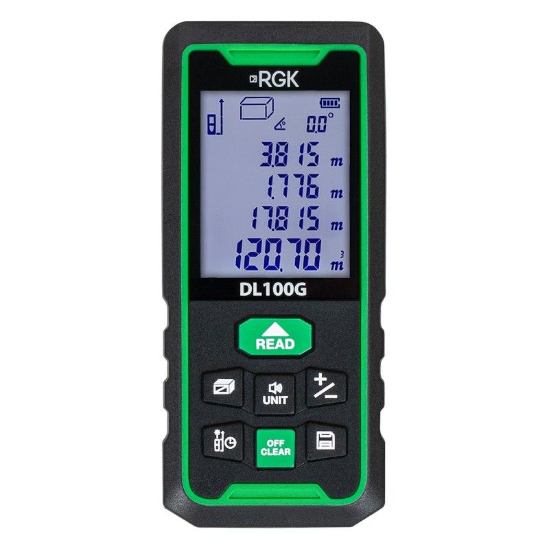 Лазерный дальномер RGK DL100G - зеленый луч
