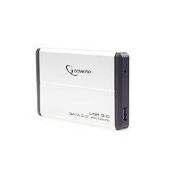 Внешний корпус 2.5" Gembird  USB 3.0  SATA  металл  серебро EE2-U3S-2-S