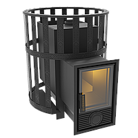 Печь банная Березка Викинг 24 (сетчатый кожух, Д-2 стекло)