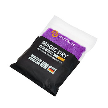 MAGIC DRY - Микрофибровое полотенце для сушки авто | AuTech | Фиолетовое, 50х80см, 600гр/м2