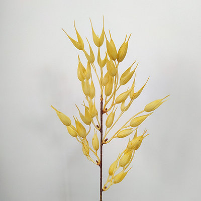Ветка овса 45 см, пластик, желтый