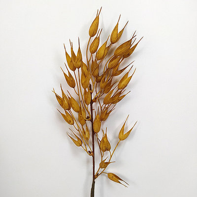 Ветка овса 45 см, пластик, коричневый