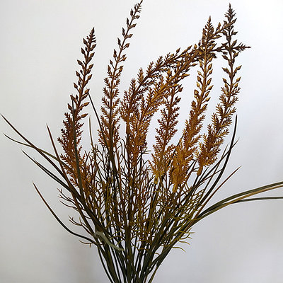 Букет травы с колосками 7 веток 55 см, коричневый