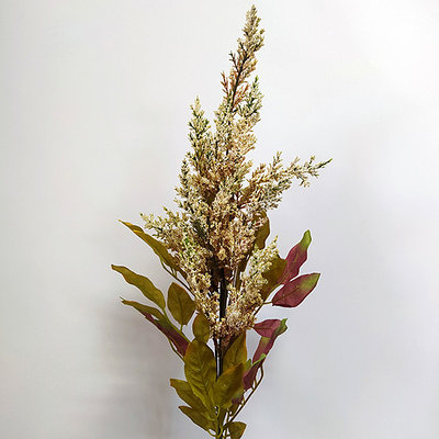 Ветка искусственная Целозия 76 см, белый