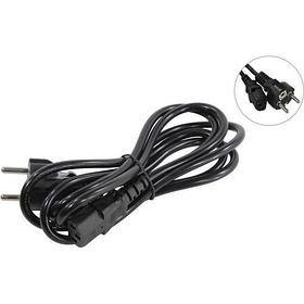 Кабель питания ExeGate Power PC-1,8P (Евровилка Schuko- C13, VDE-250V-3*0.75mm2, медь, черный, 10A, 1.8м)