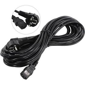 Кабель питания ExeGate Power PC-10P (Евровилка угловая Schuko- C13, VDE-250V-3*0.75mm2, медь, черный, 10A,