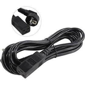 Кабель питания ExeGate Power PC19-3P (Евровилка Schuko- C19, VDE-250V-3*1.5mm2, медь, черный, 16А, 3м)