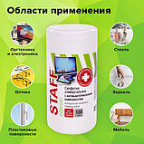 Салфетки влажные STAFF EVERYDAY, универсальные, антибактериальные, 100*120 мм, 100 шт, пластиковая туба,, фото 6