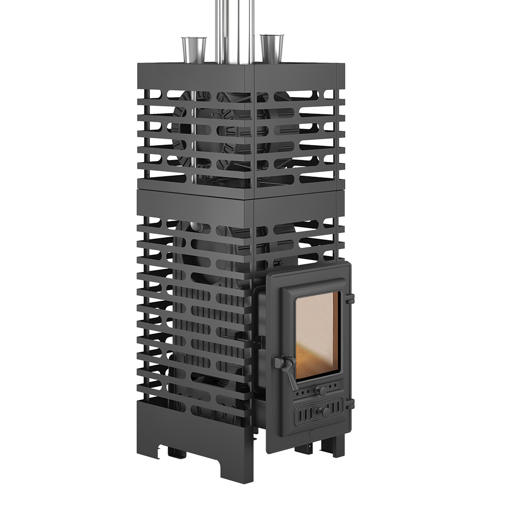 Чугунная печь для бани ASTON «Шторм 26 Турбопар» б/в (350)