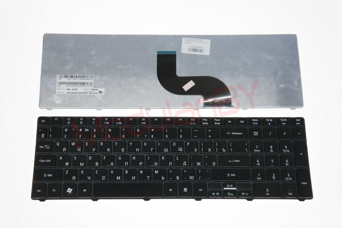 Клавиатура для ноутбука eMACHINES E524 E52X E625 E627 черная