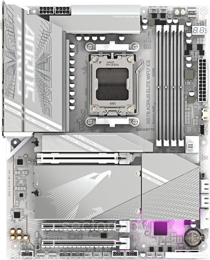 Материнская плата Gigabyte X870 Aorus Elite WiFi7 Ice